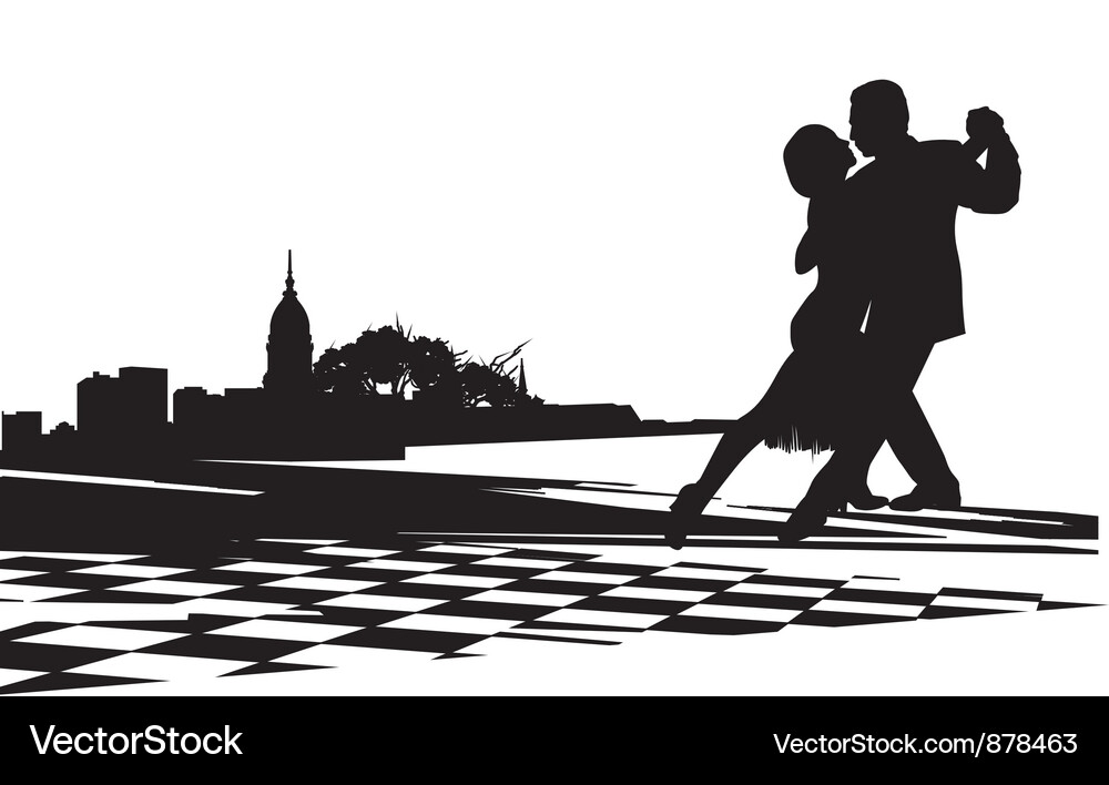 Couple Dancing Tango Royalty Free Vector Image