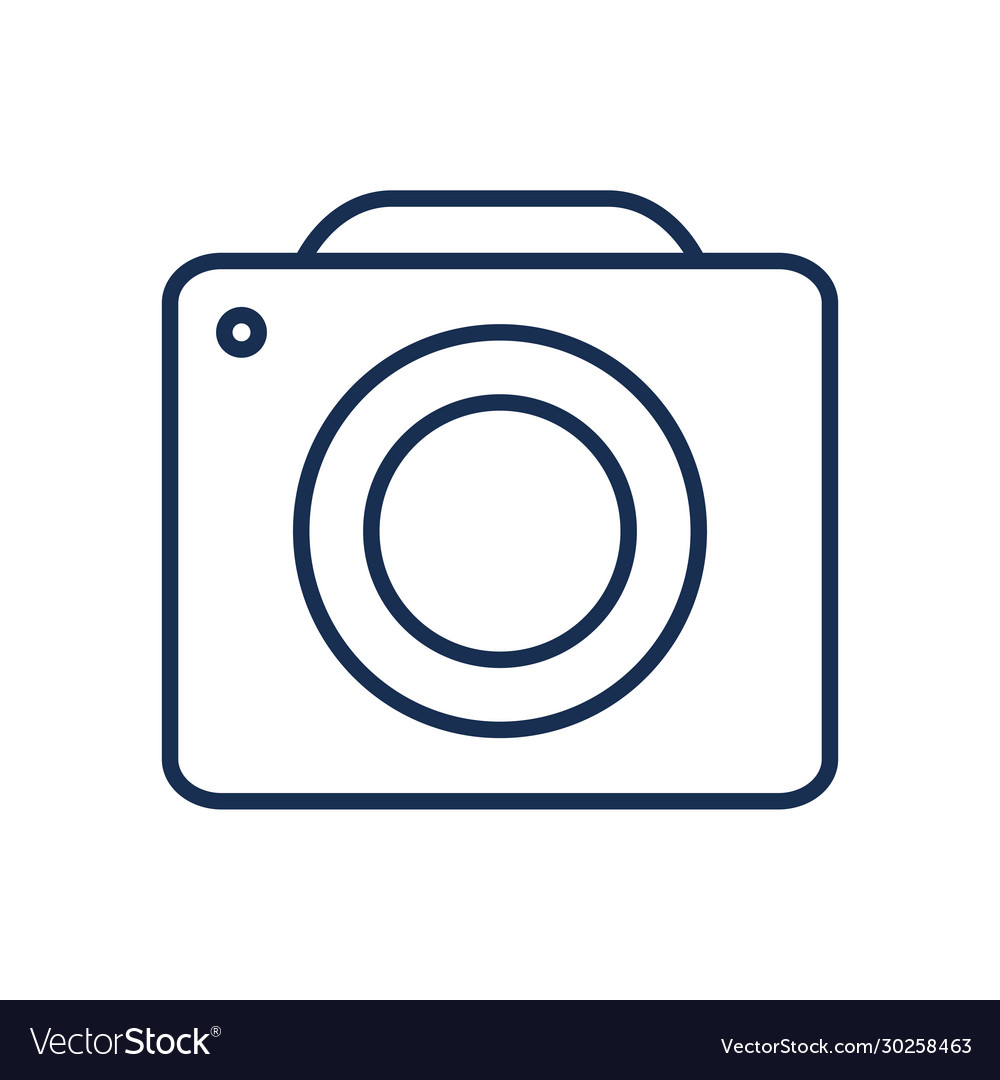 Isolated camera device line style icon