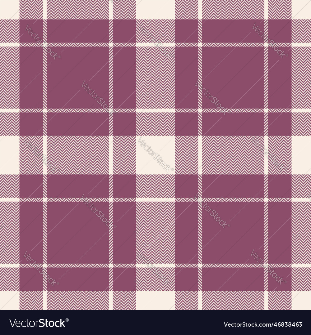 Plaid seamless pattern in pink check fabric