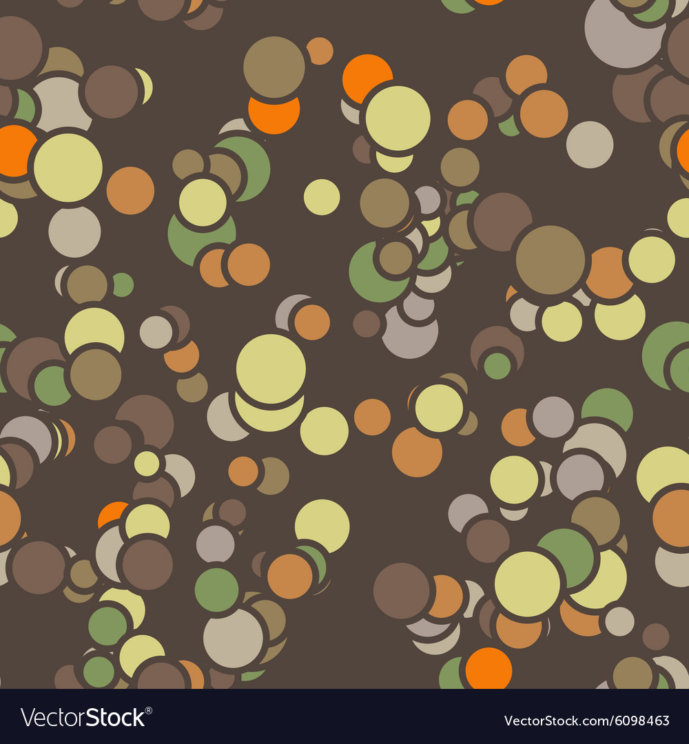 Seamless pattern colored circles