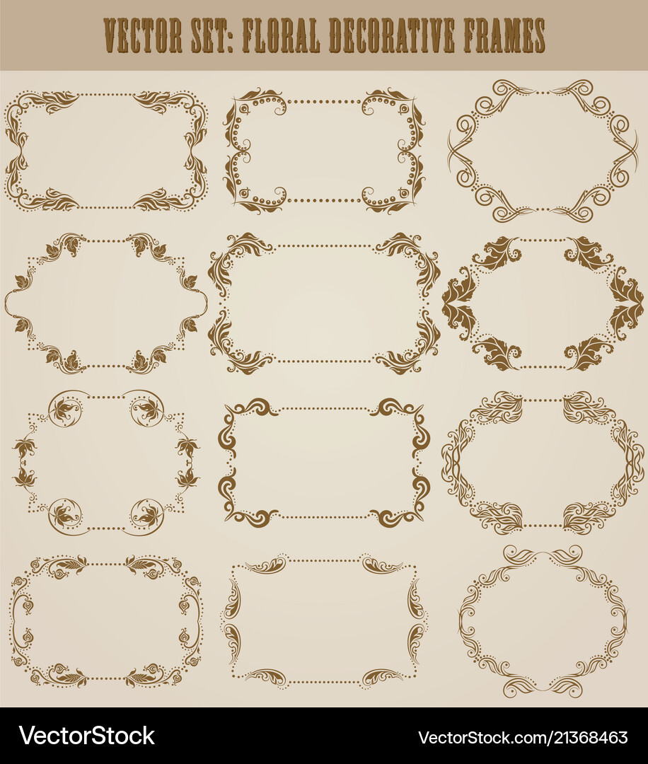 Set decorative hand drawn elements Royalty Free Vector Image