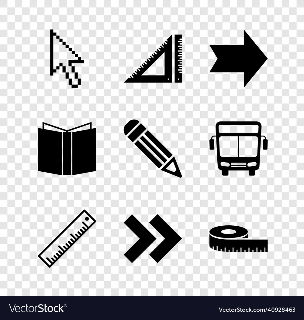 Setzen Sie Pixel Pfeil Cursor dreieckige Herrscher