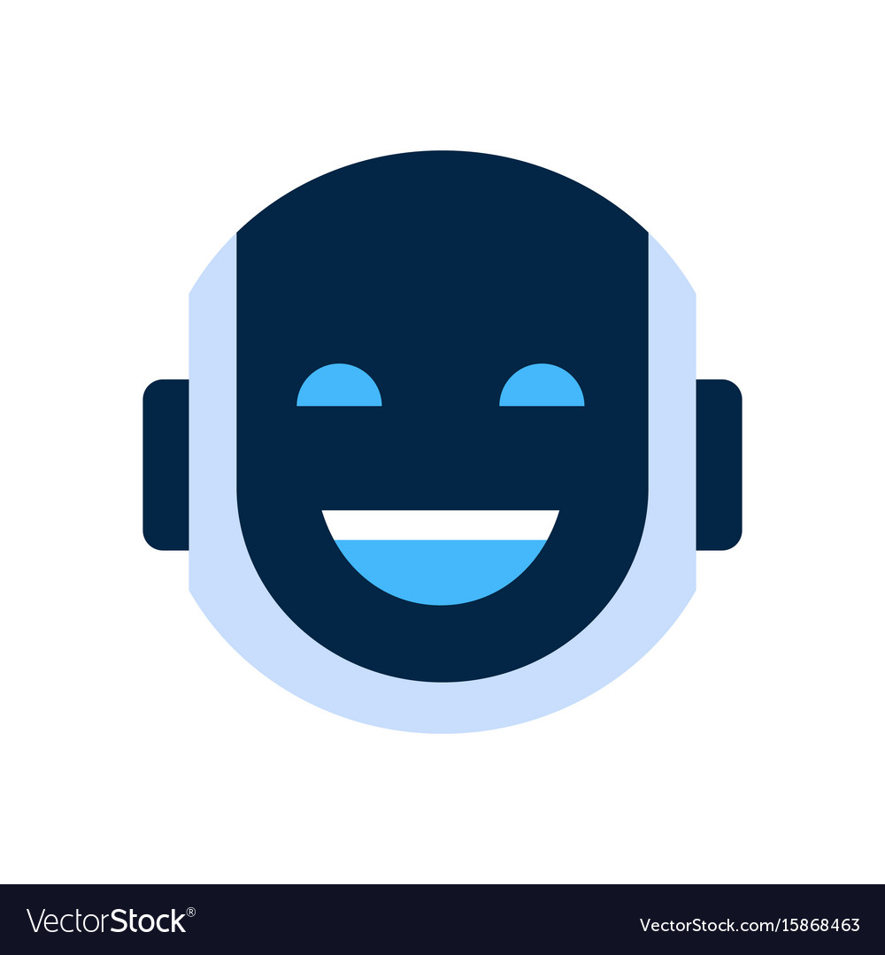 Smiling Robot Face Icon