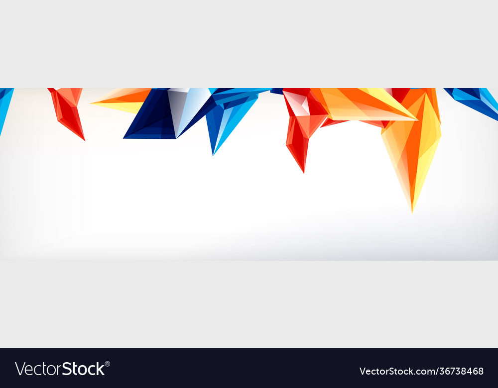 3d triangles and pyramids abstract Vector Image 3d triangles and pyramids abstract