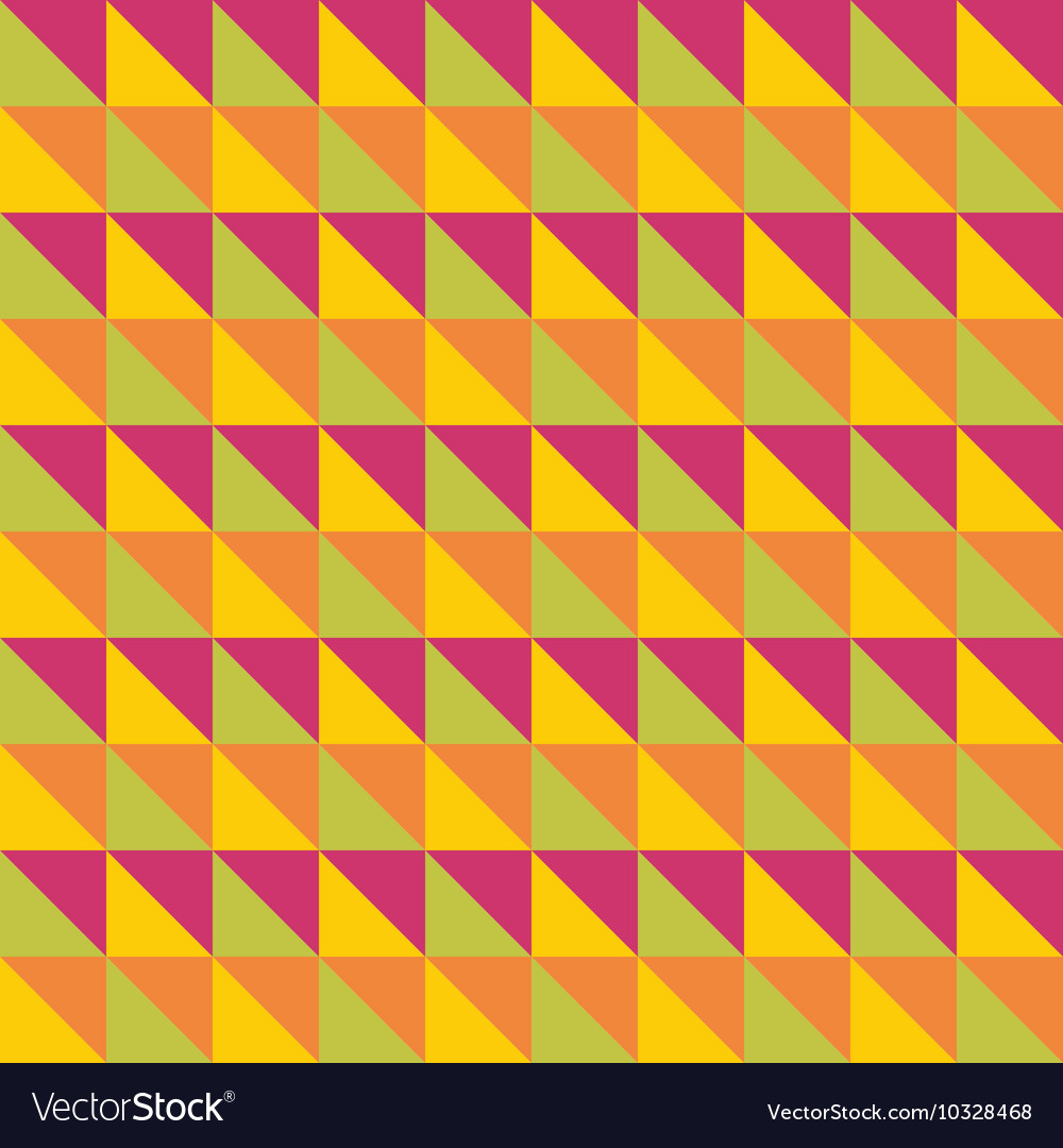 Bright multicolored seamless pattern triangles