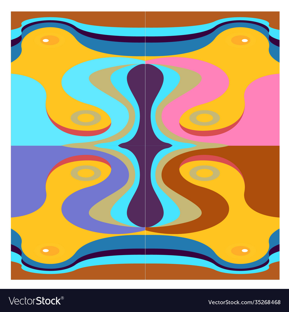 Colorful geometric and curve background pattern Vector Image Colorful geometric and curve background pattern