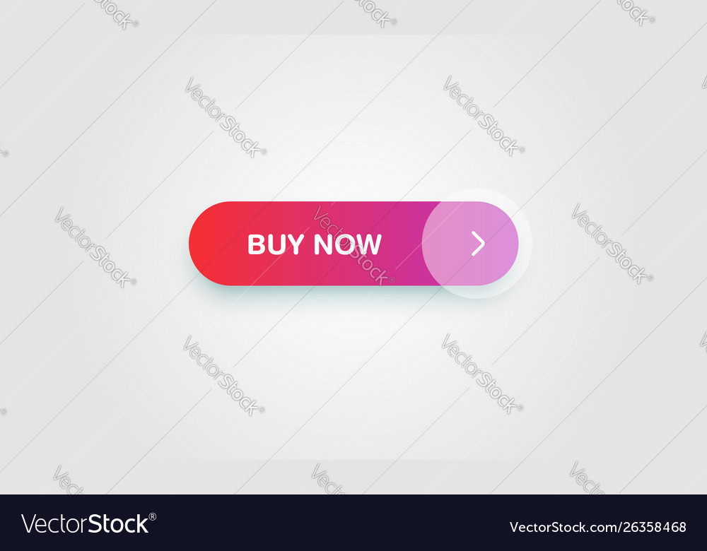 Colorful shiny and clean button for websites vector image Colorful shiny and clean button for websites