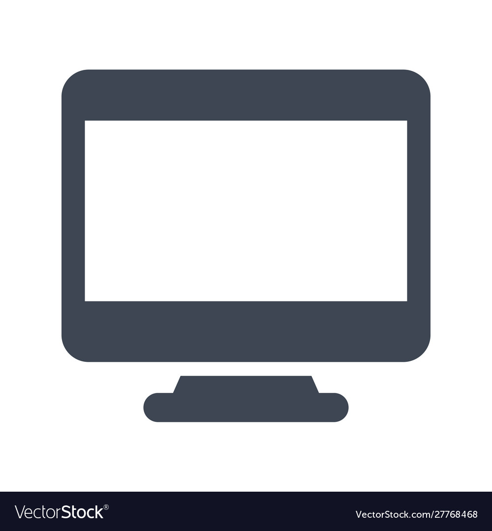 Computer monitor icon