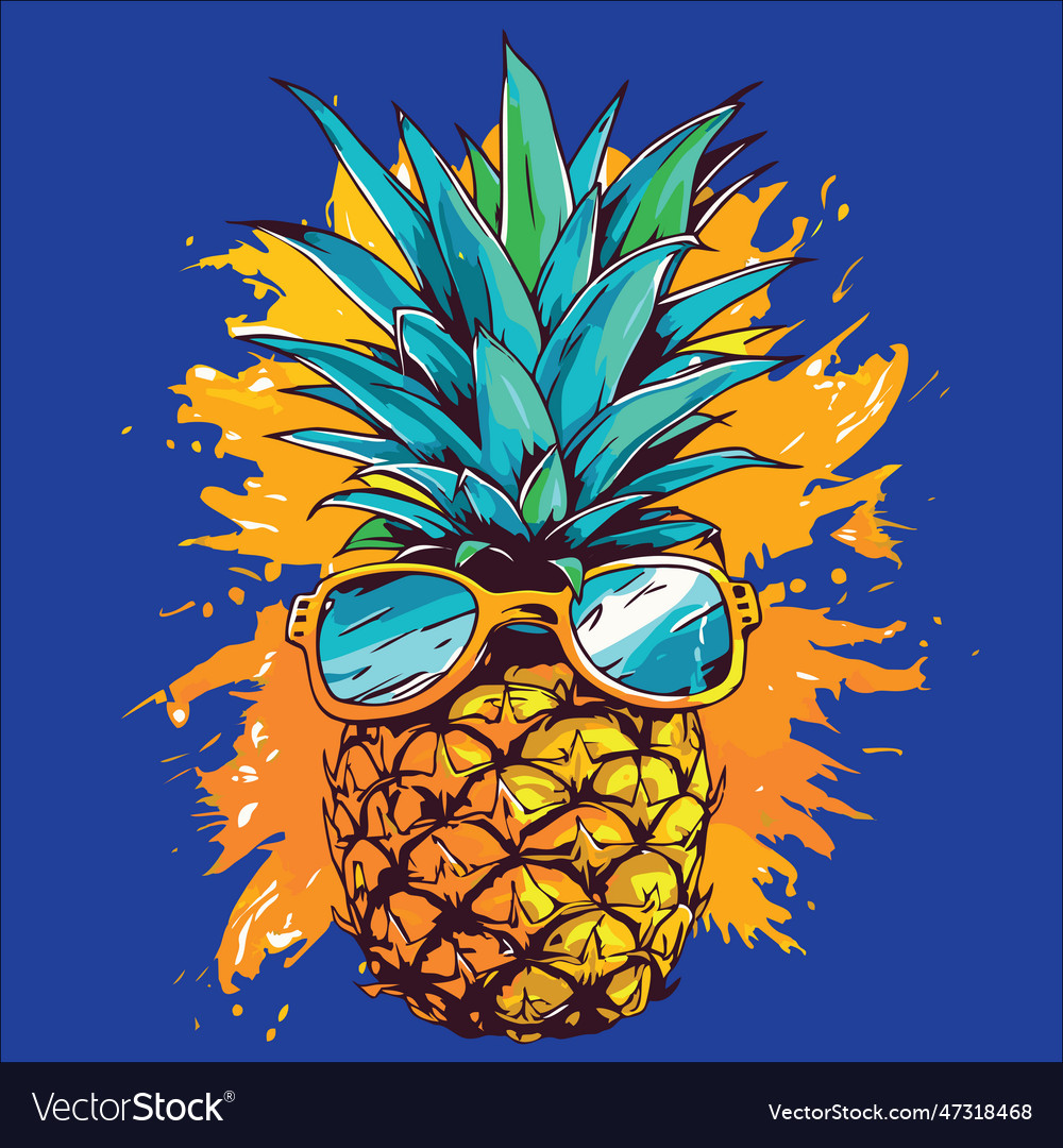 Creative pineapple design for personalized artwork