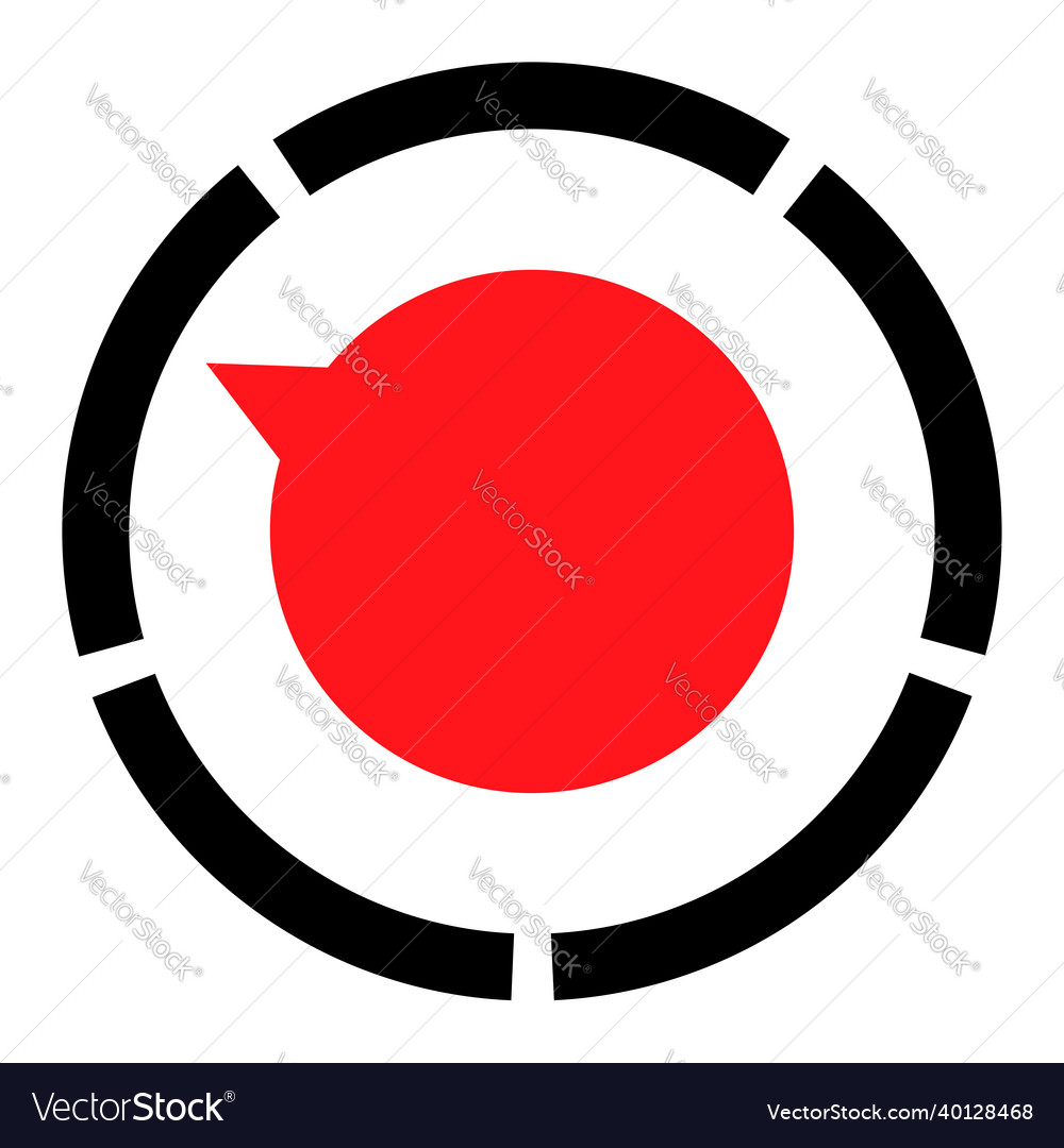 Gauge meter dial icon with different number vector image Gauge meter dial icon with different number