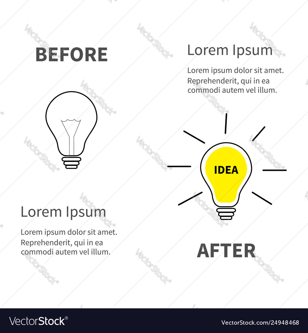 Light Bulb Icon Set - On/Off Switch