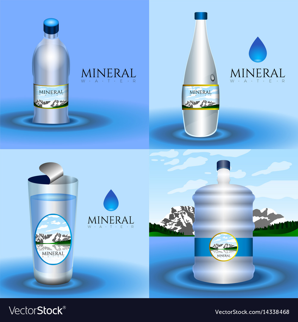 Mineral water Royalty Free Vector Image - VectorStock