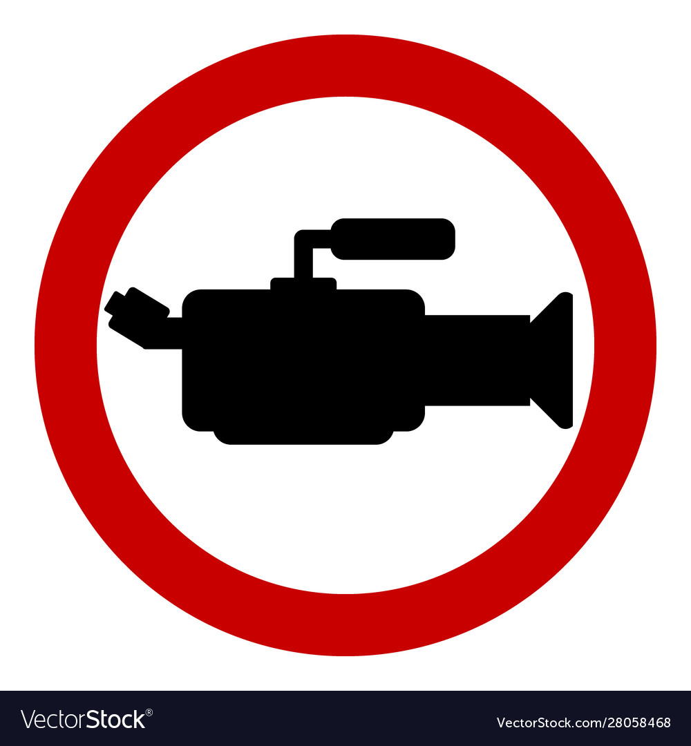 No camera sign