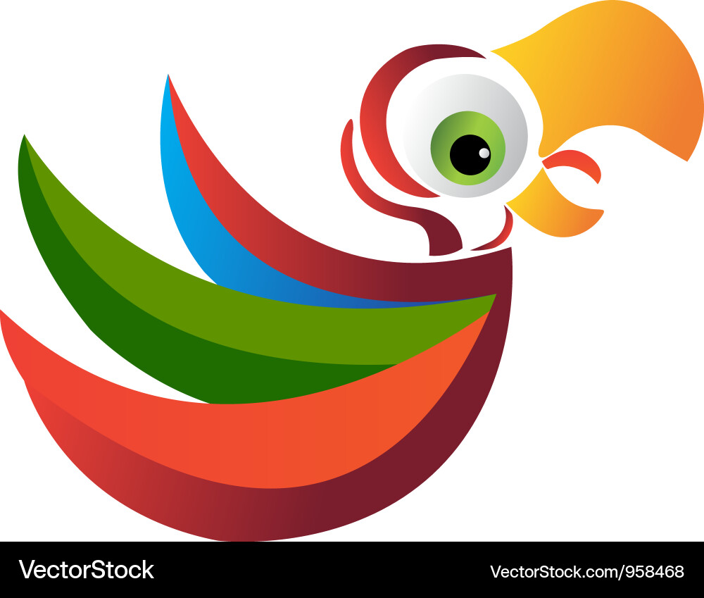 Parrot logo Royalty Free Vector Image - VectorStock