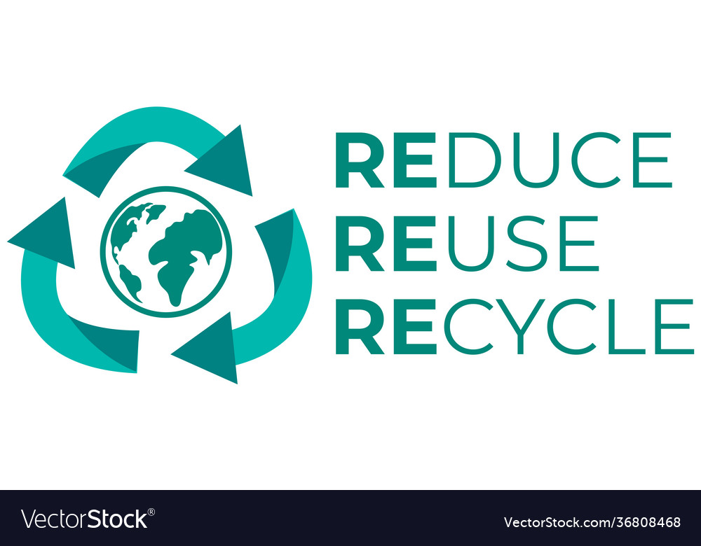 Recycle symbol with arrows and eco