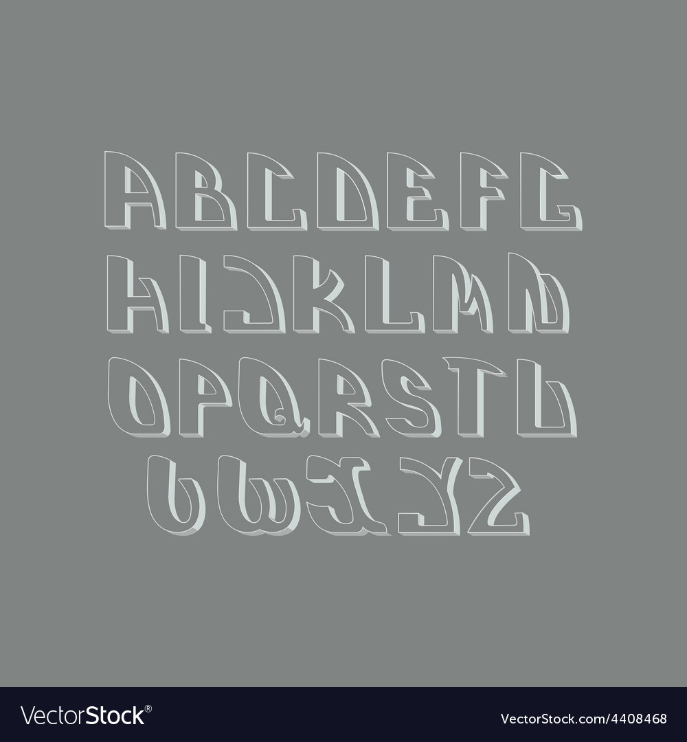 Retro styled font design elements