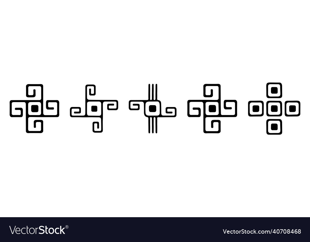 Satz von abstrakten Ikonen geometrische Formen Vector Image Satz von abstrakten Ikonen geometrische Formen