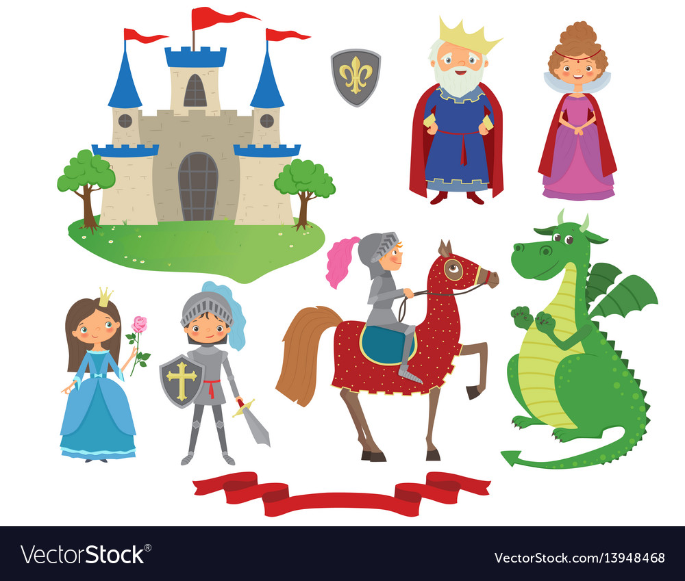 Fairy tale characters set Royalty Free Vector Image