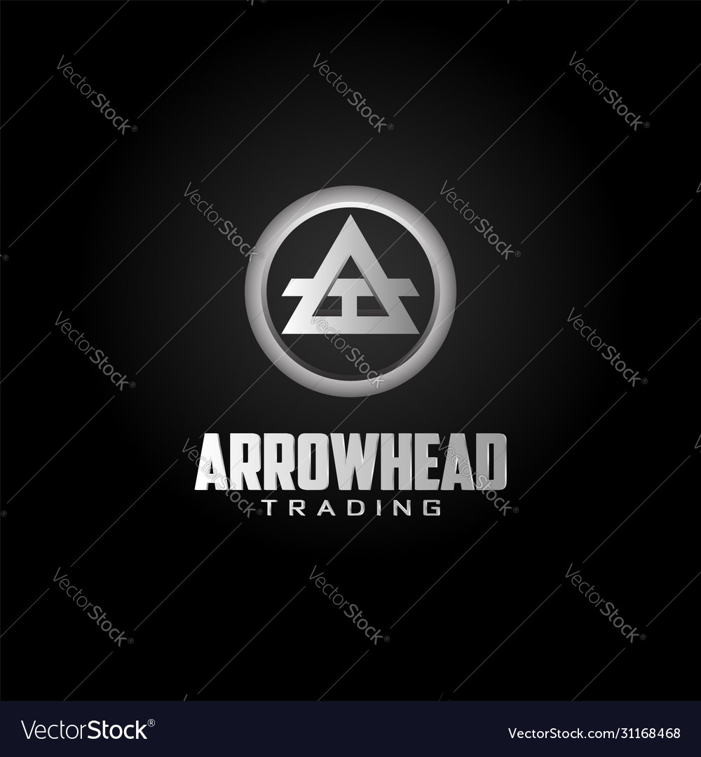 Simple spear arrowhead abstract symbol