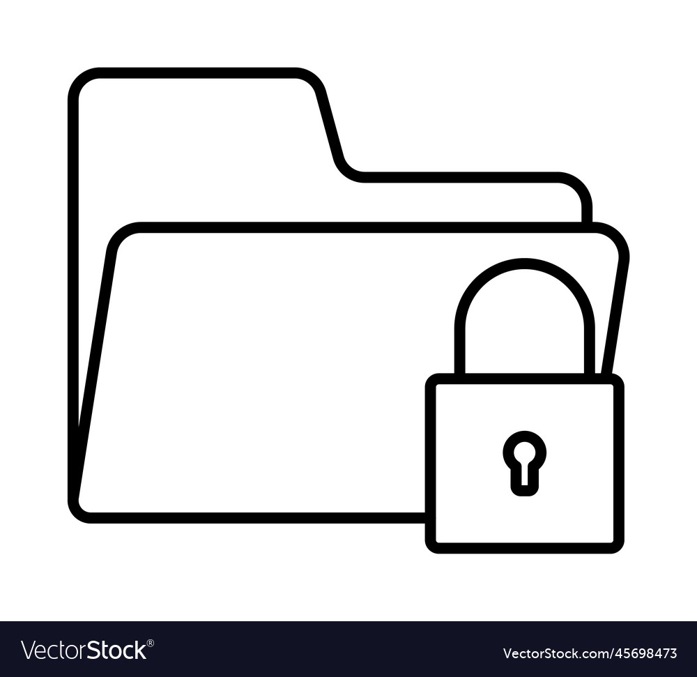 Access folder lock icon on transparent