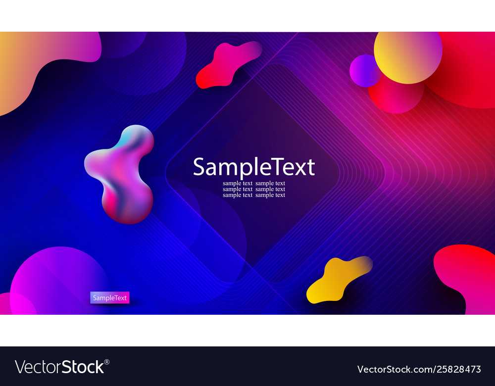 Blue abstract background with square frame