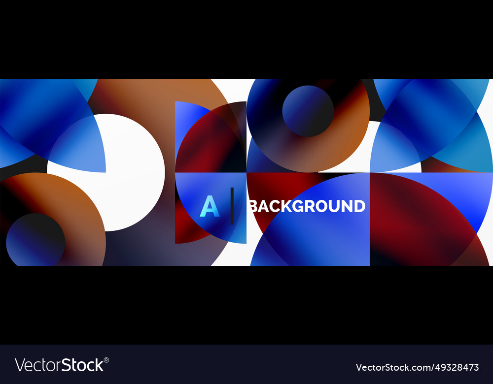 Circle and triangle abstract background concept