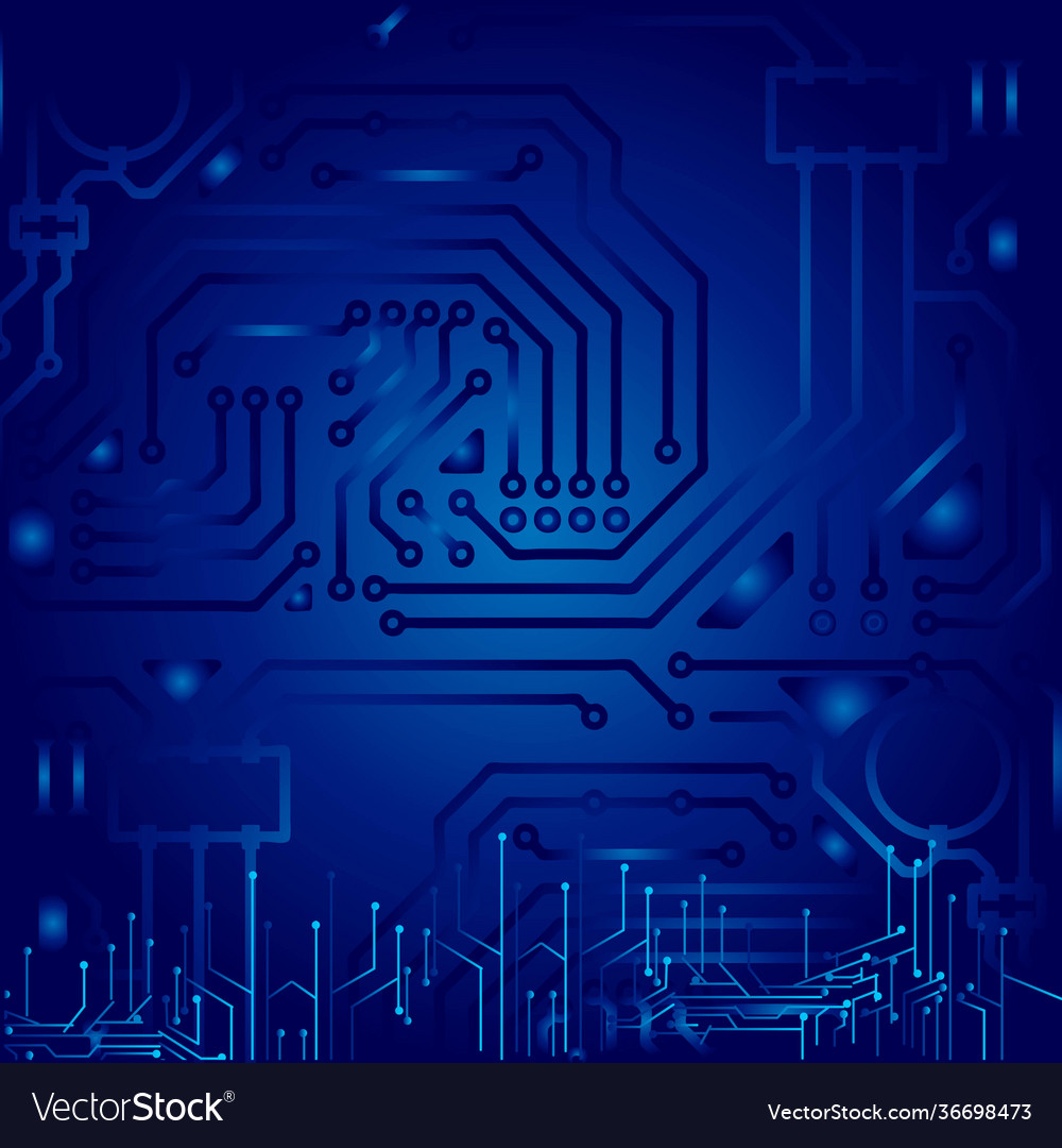 High tech technology geometric and connection Vector Image High tech technology geometric and connection