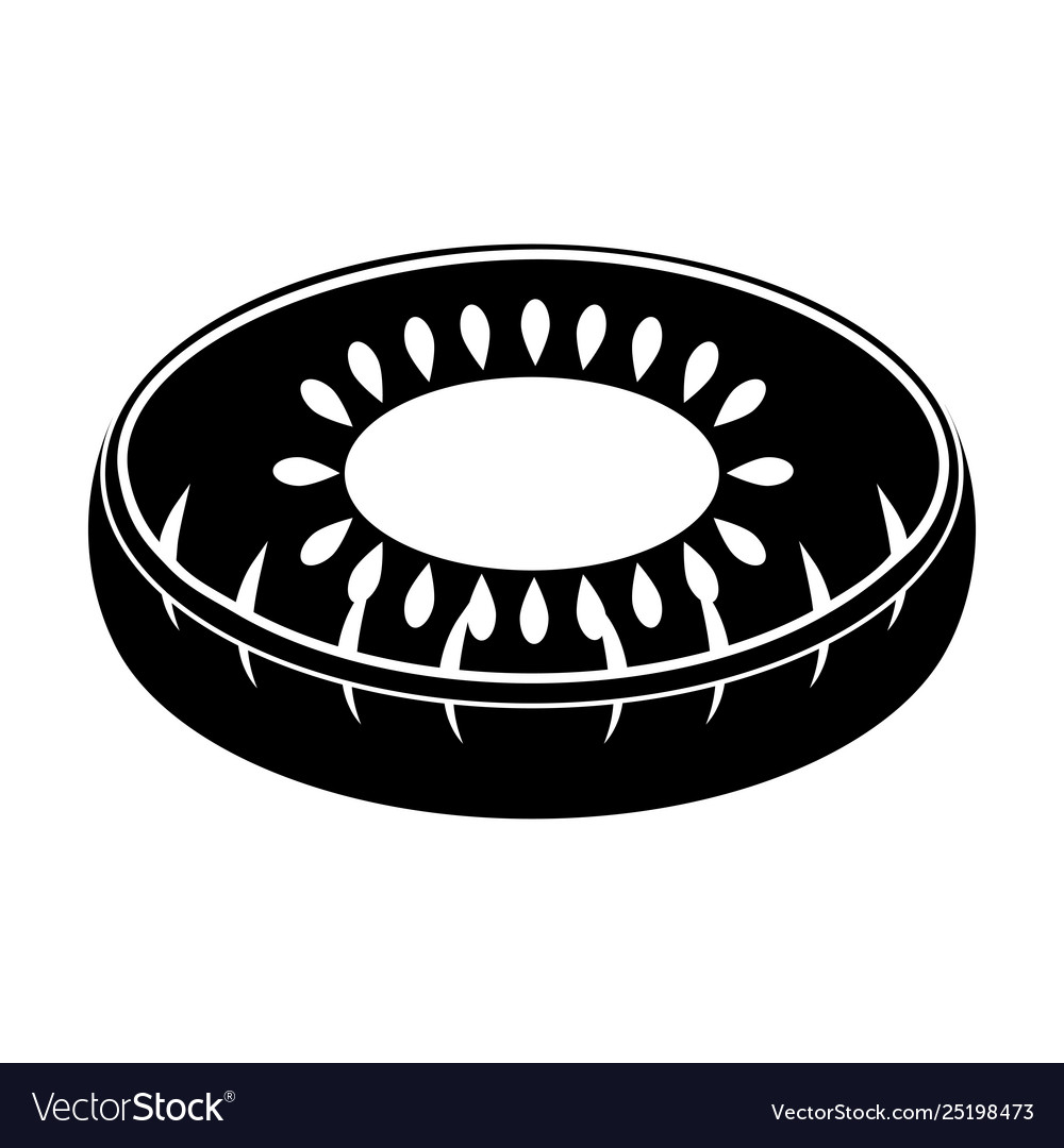 Isolated pool float shaped kiwi icon