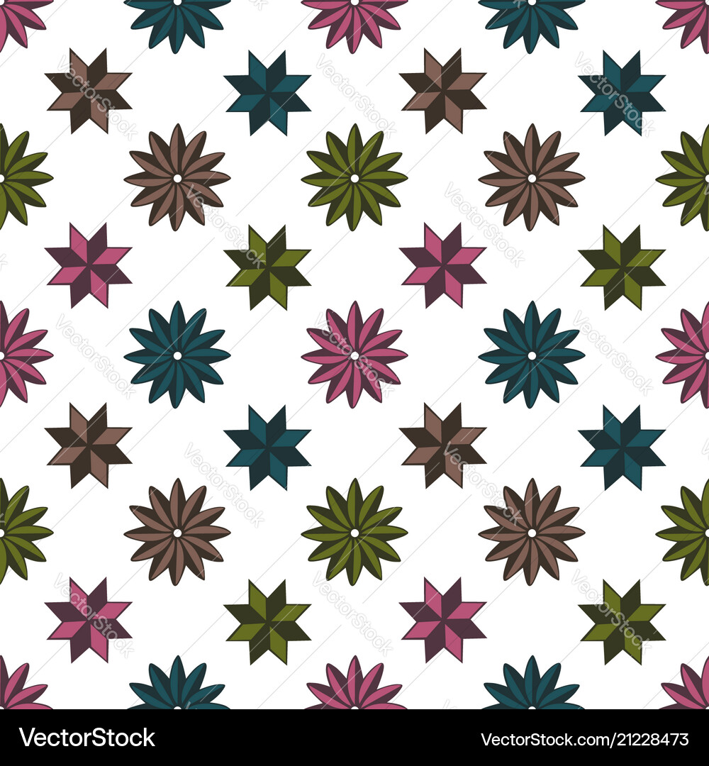 Pattern shape star background Royalty Free Vector Image