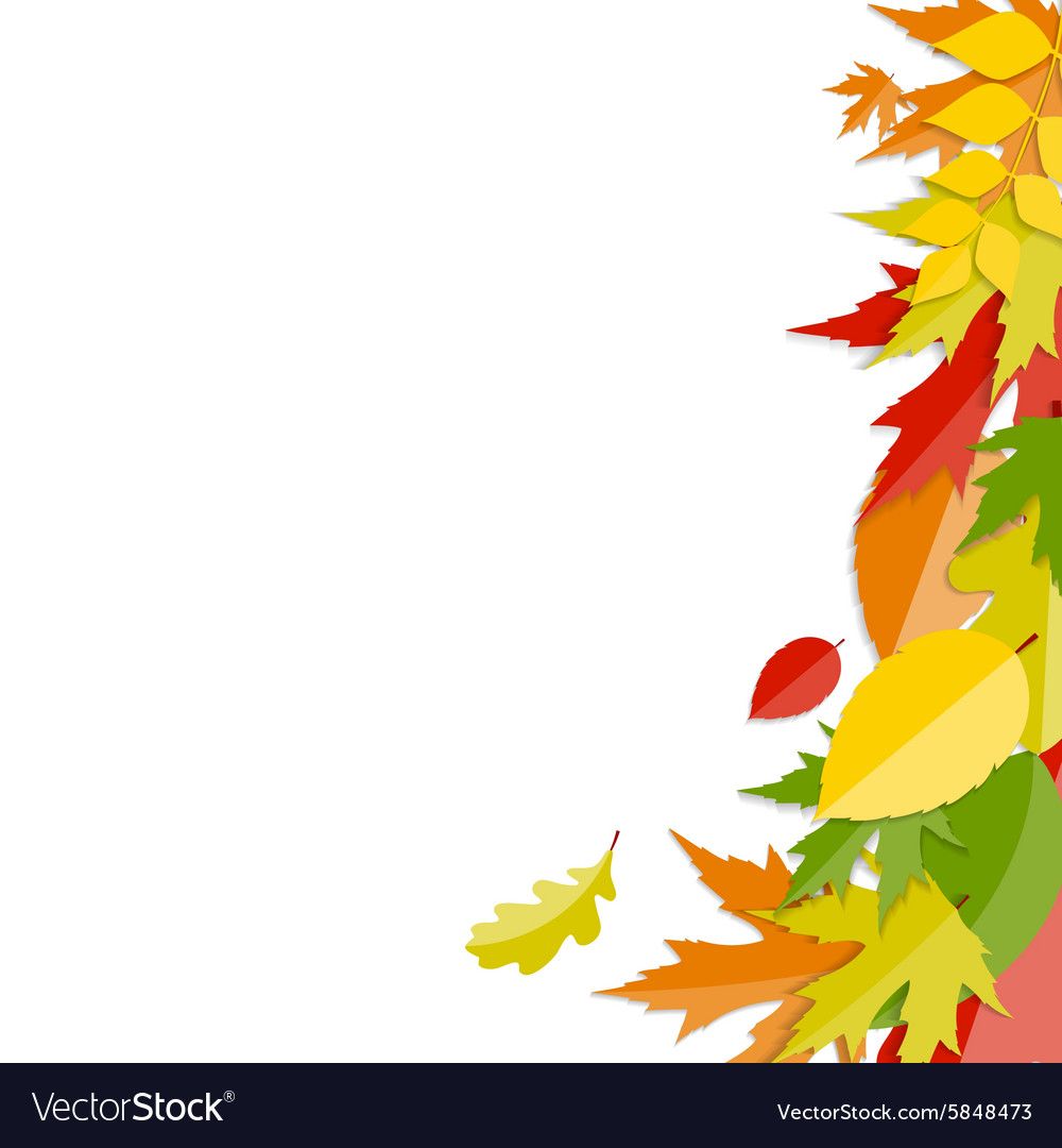 Shiny autumn natural leaves background