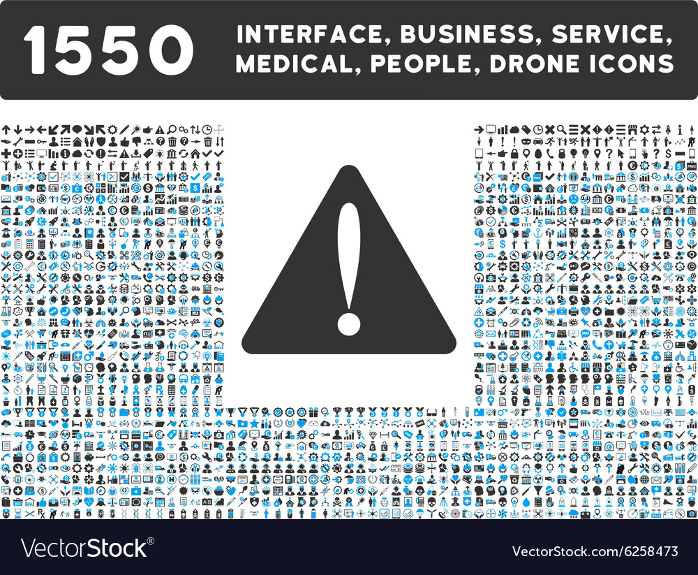 Warning error icon and more interface business
