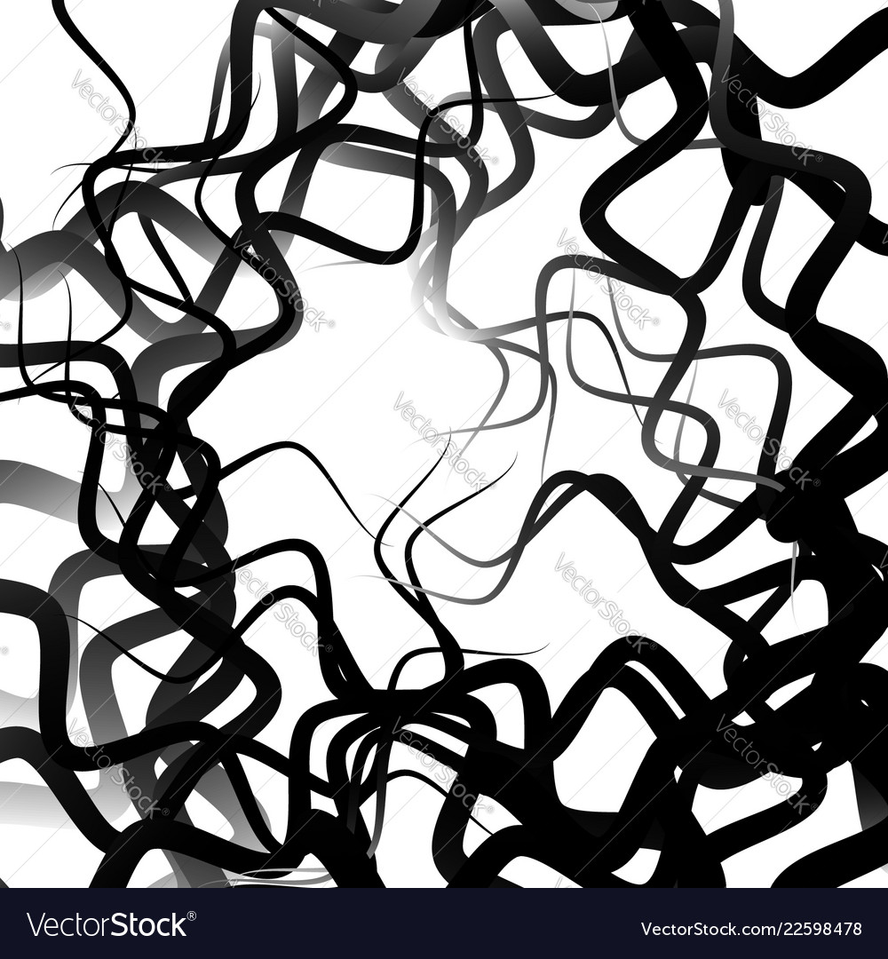 Abstract graphic with irregular random lines vector image Abstract graphic with irregular random lines