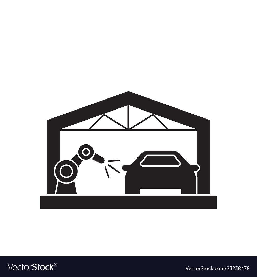 Car Assembly Line Stock Vector Illustration and Royalty Free Car