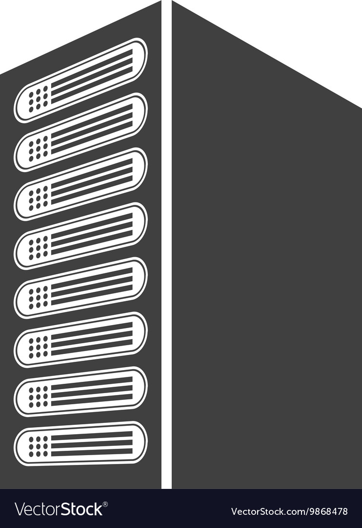 Computer cpu server icon