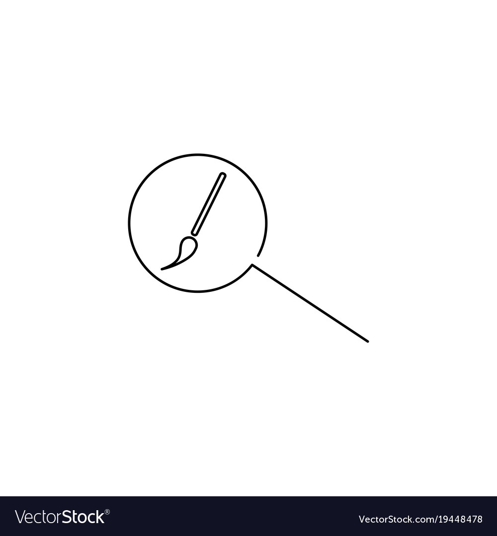 Design search linear icon