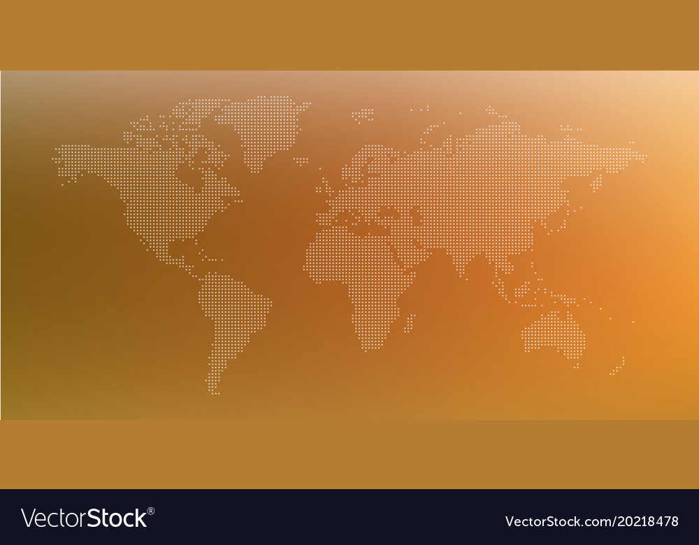 Dotted world map on gradient background