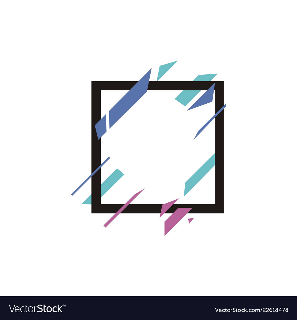 Geometric Banner Shape Royalty Free Vector Image