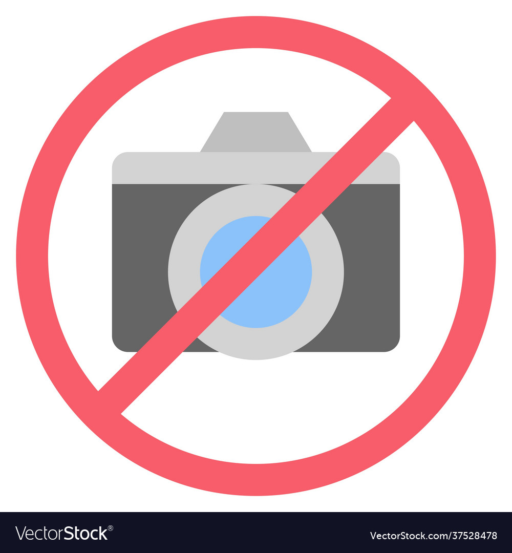Kein Fotozeichen Symbol Supermarkt und Einkaufen