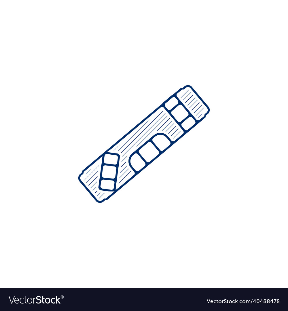 Plumb rule tool line icon linear hand