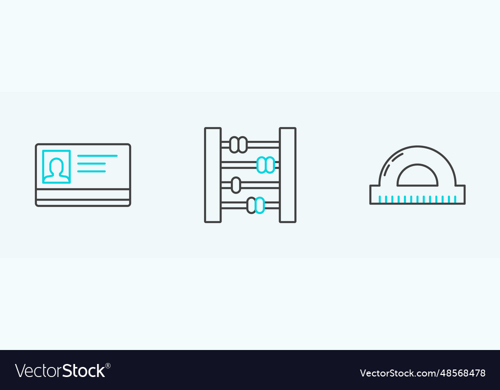 Set line protractor grid for measuring degrees