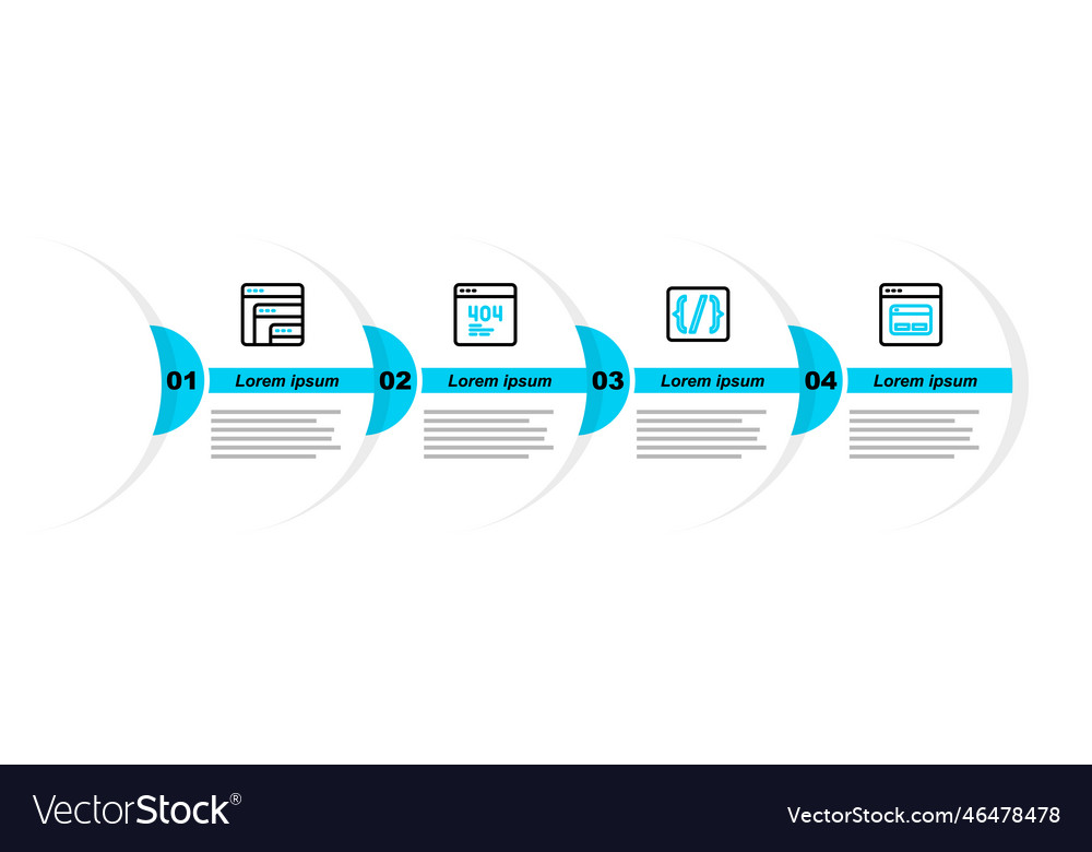 Set line search engine programming language vector image Set line search engine programming language