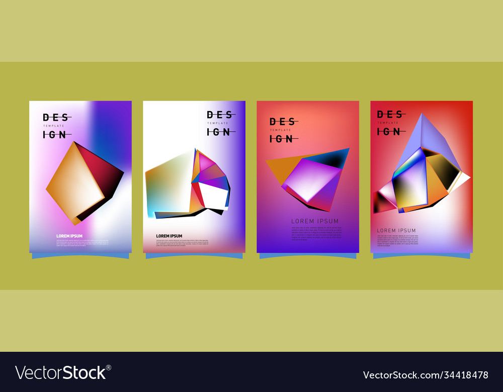 Simple colorful abstract geometric background