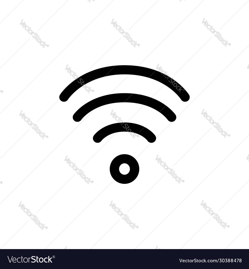 Wifi connection media player icon design Vector Image Wifi connection media player icon design