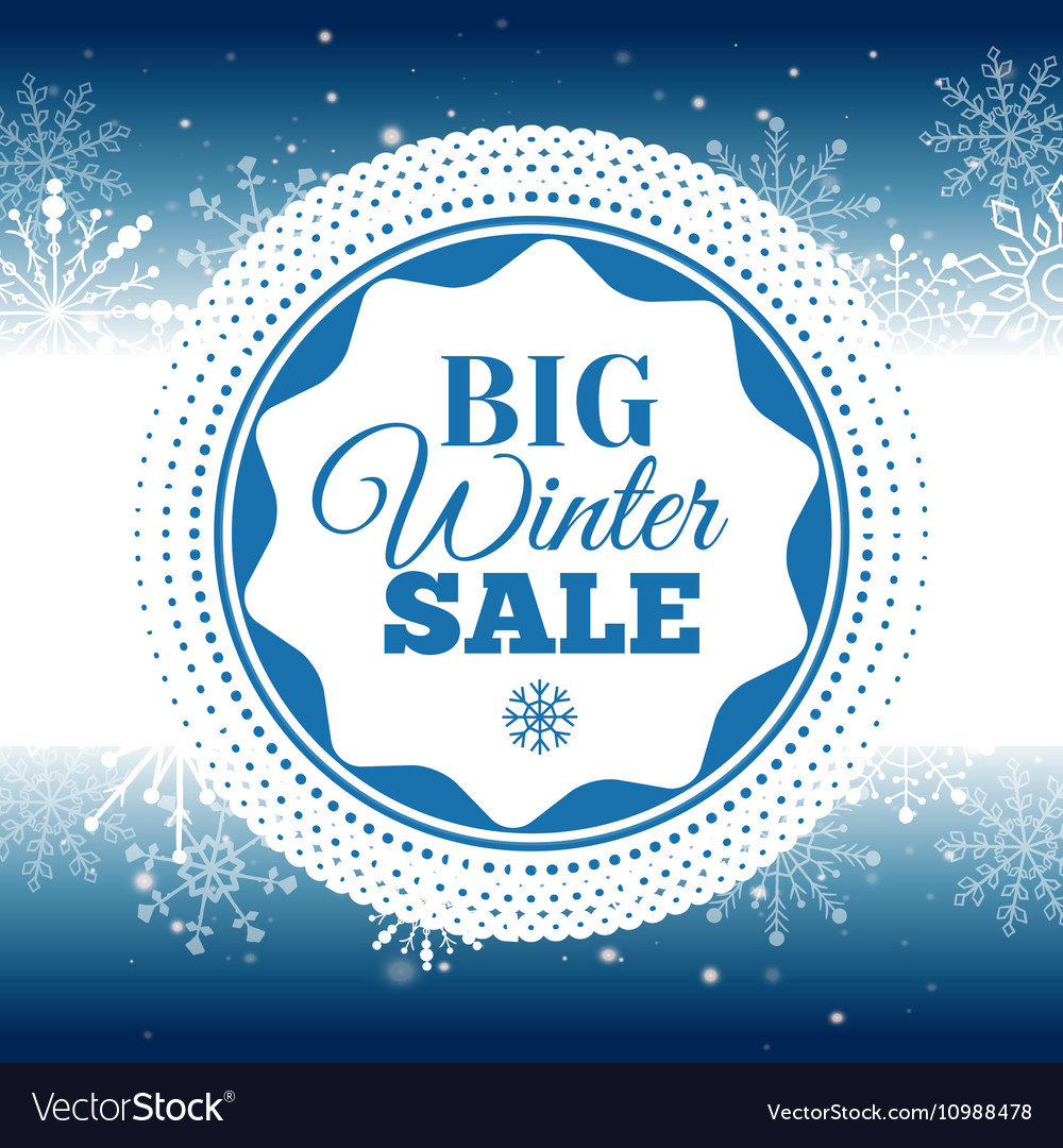 Winter sale poster