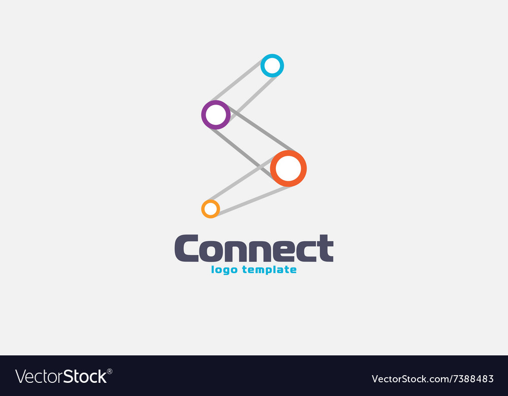 Abstract connect logo Company logo Concept logo Vector Image