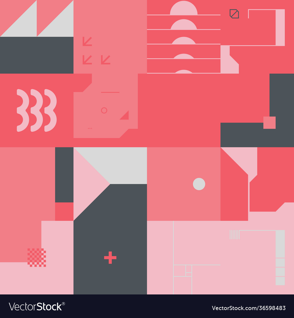 Abstract pattern design elements vector image Abstract pattern design elements
