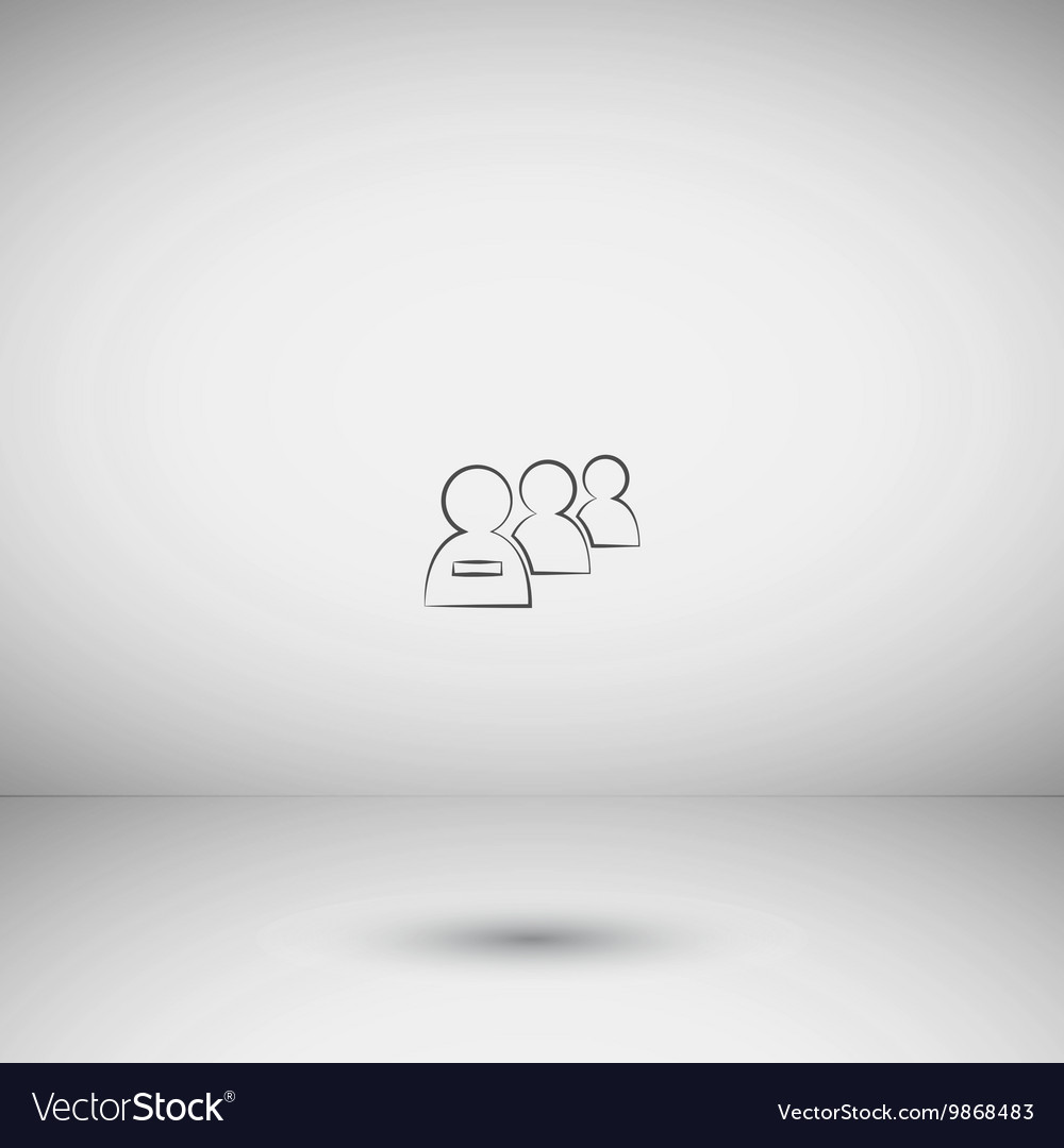 Add new user account flat icon for apps