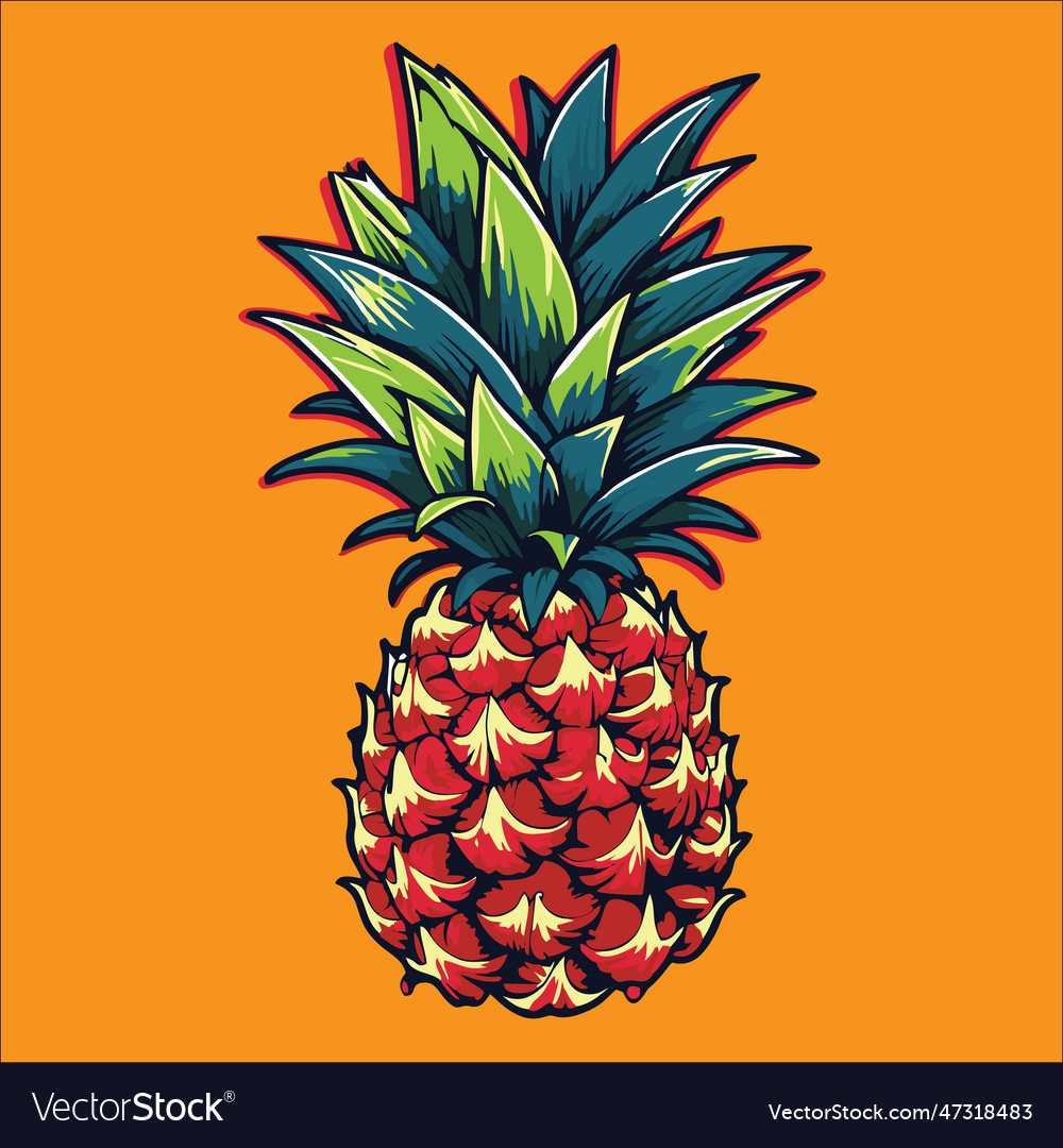 Artistic pineapple design for your creative endeav