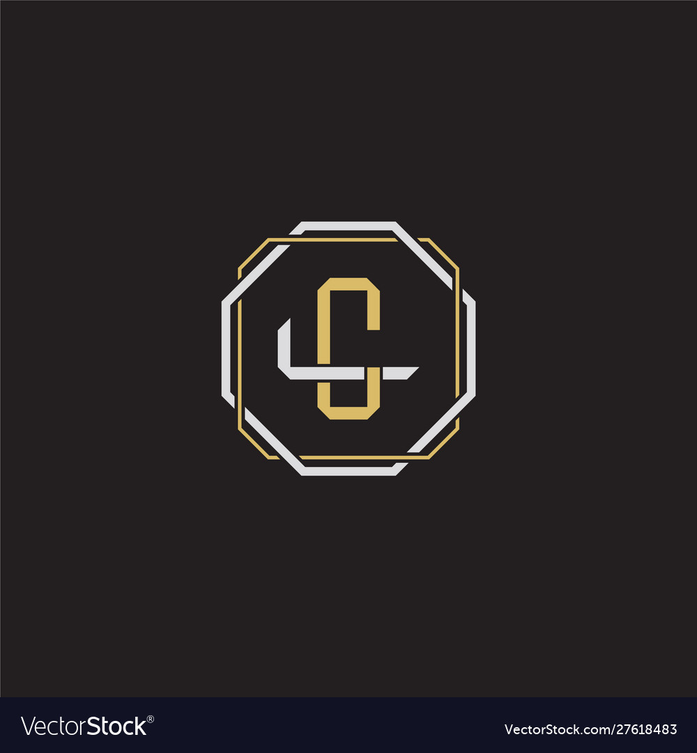 Cl initial letter overlapping interlock logo Vector Image Cl initial letter overlapping interlock logo