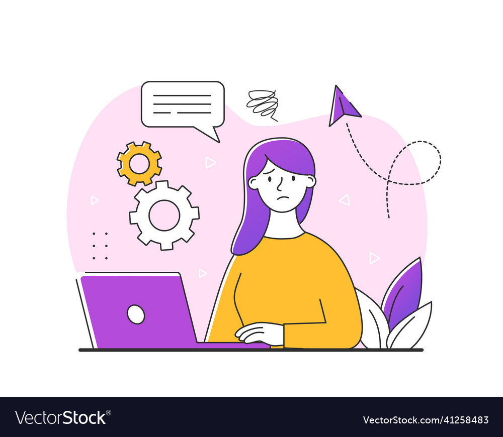 Concept of problem vector image Concept of problem
